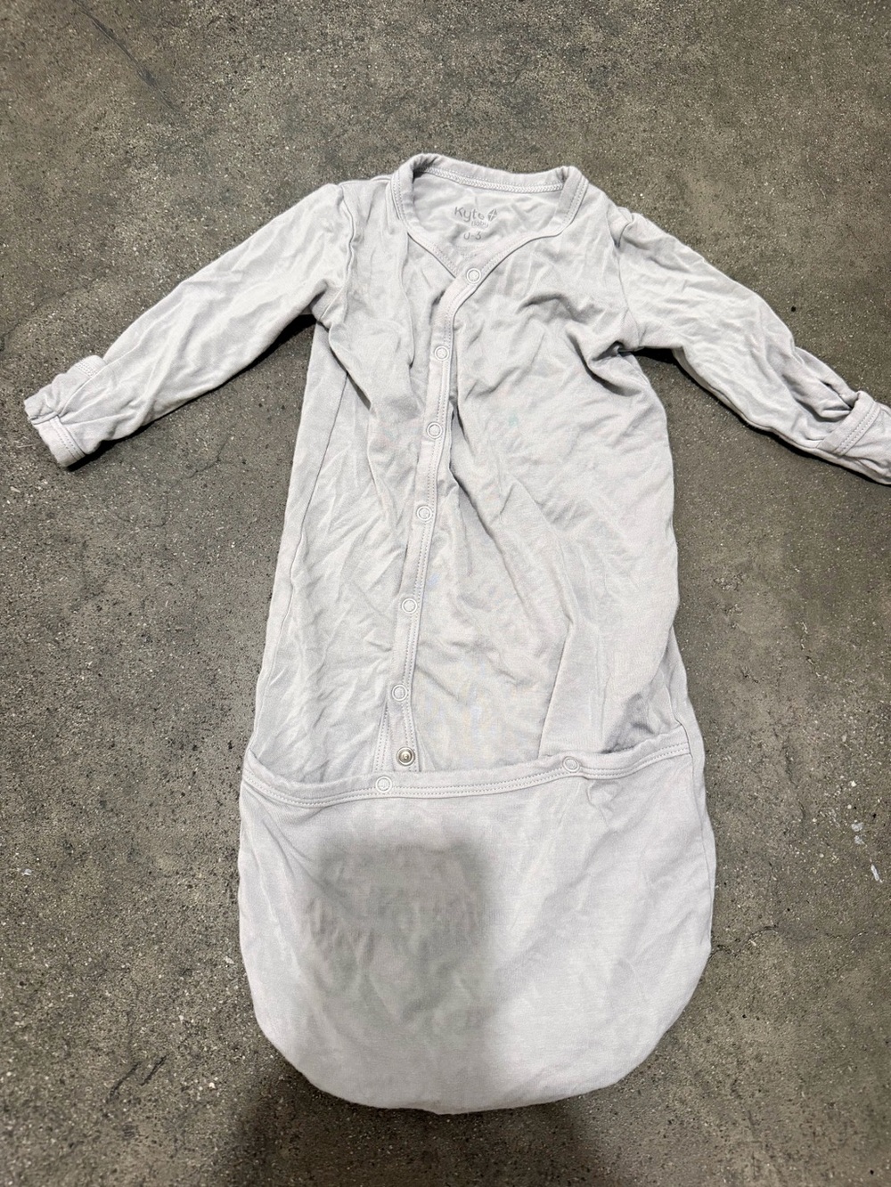 Kyte BABY Light Gray Long-Sleeve Baby Sleep Sack